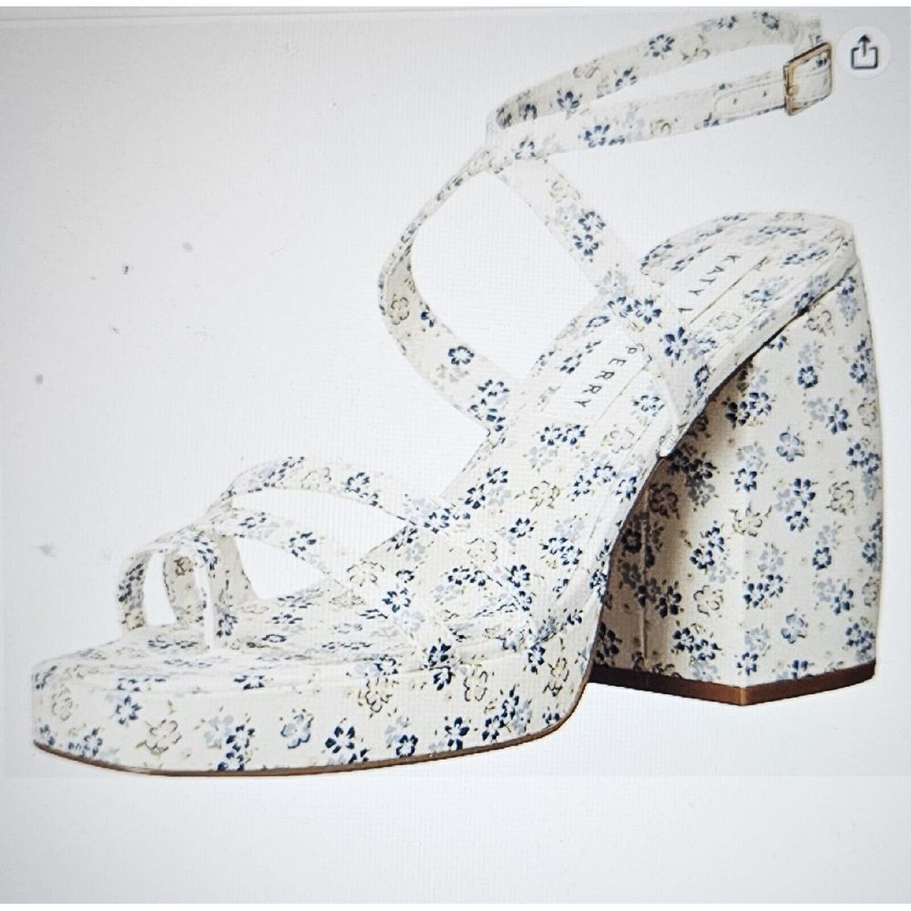 Katy Perry Women's The Meadow Classic Platform, Navy Multi, 9.5M